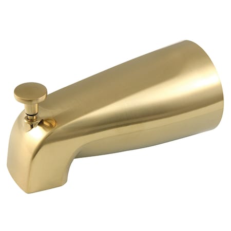 Kingston Brass 5-1/4" Zinc Tub Spout with Diverter, Brushed Brass K188A7SB